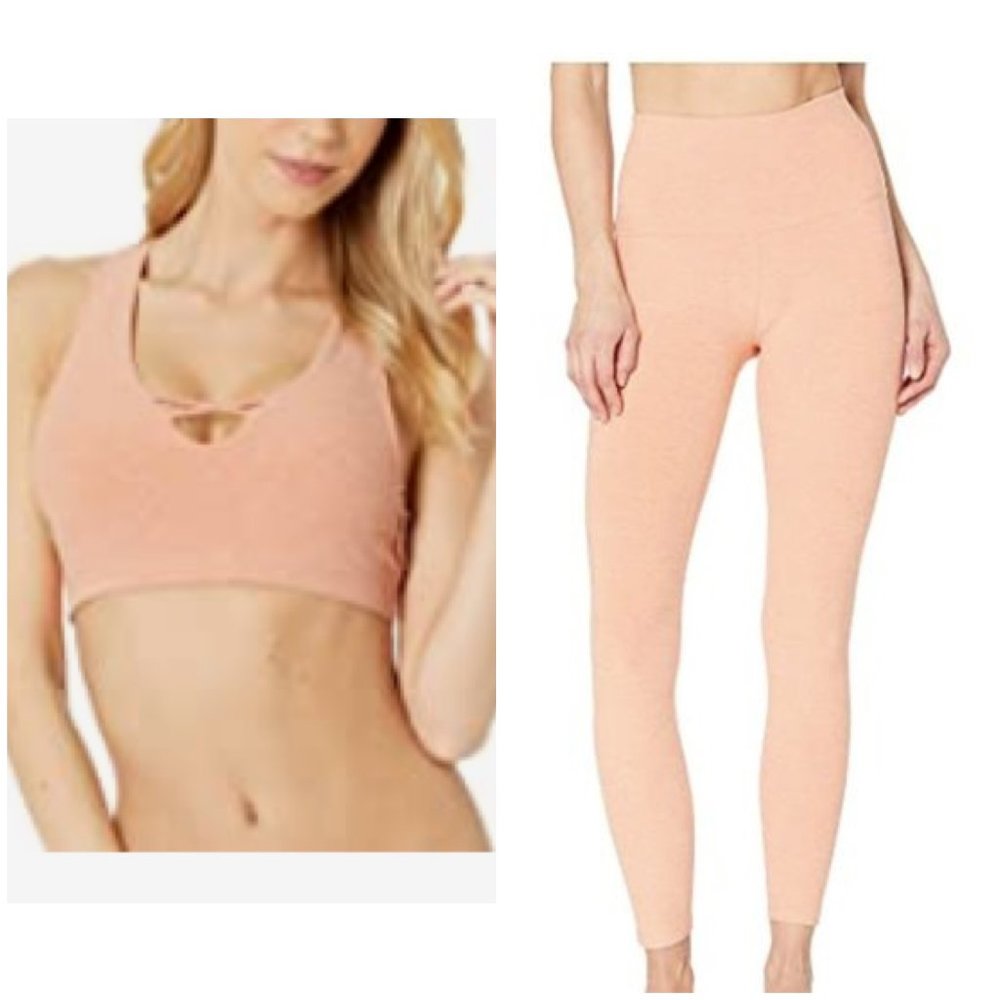 Beyond Yoga Spacedye Set in Coral Dust/Melon